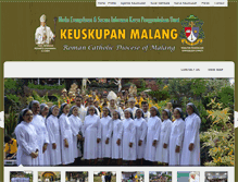 Tablet Screenshot of keuskupan-malang.org